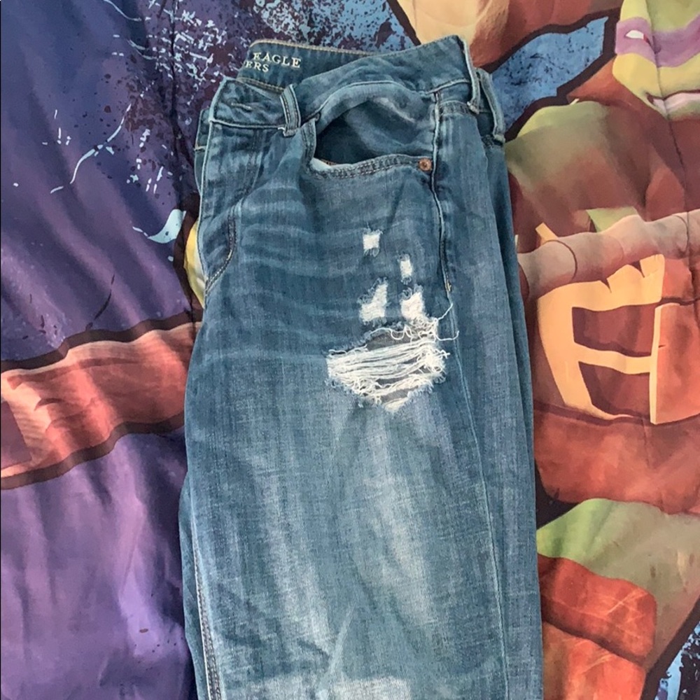American Eagle ripped jeans